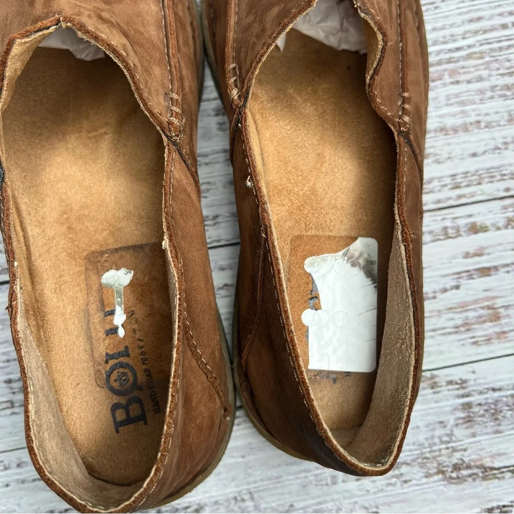 Born Stewie II Brown Suede Loafers Mens‎ 9.5 Soft Leather Slip On Shoes